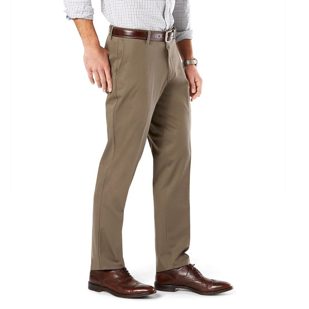 NEW Men's Dockers Signature Khaki Athletic Fit Stretch Pants 34 x 30